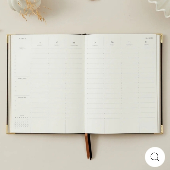 ❤️BUY 2 GET 1 FREE 2026 Tortoise Weekly Planner, Retail $39.95 USD - Picture 11 of 16
